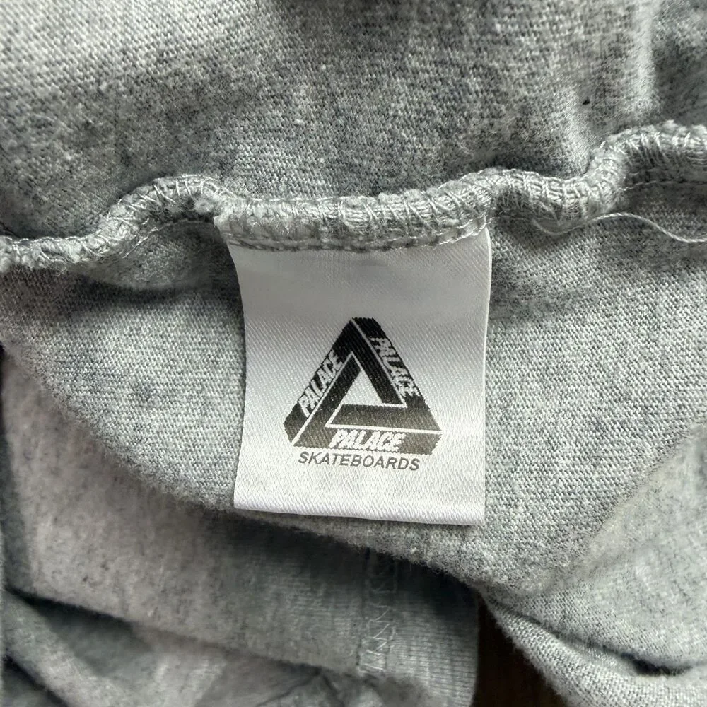 Palace Skateboards Shirt Mens XL Gray The Flinstones Caveman Appetite Cartoon
